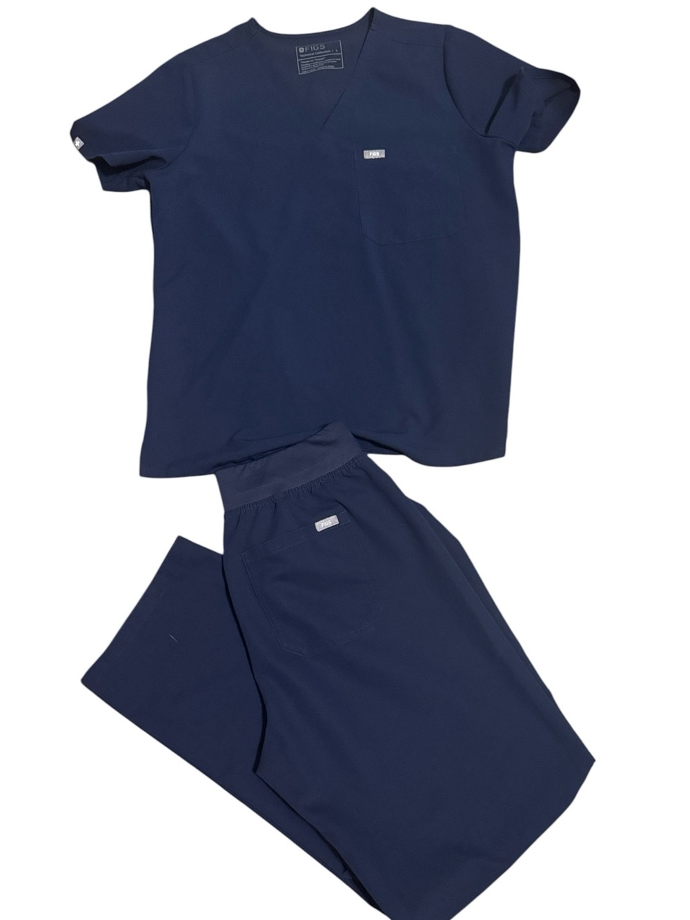 FIGS women’s navy scrub set size large tall